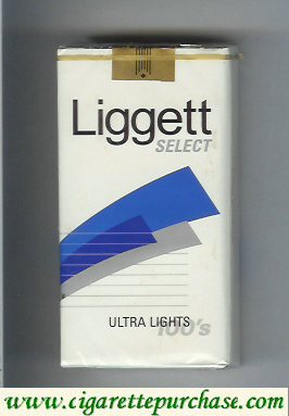 Liggett Select Ultra Lights 100s soft box cigarettes
